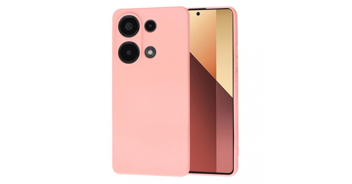 Husa pentru Xiaomi Redmi Note 13 Pro 4G / Poco M6 Pro 4G - Techsuit SoftFlex - Chalk Roz