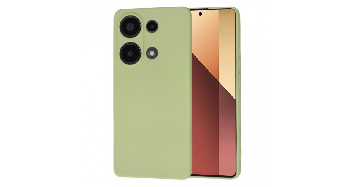 Husa pentru Xiaomi Redmi Note 13 Pro 4G / Poco M6 Pro 4G - Techsuit SoftFlex - Matcha