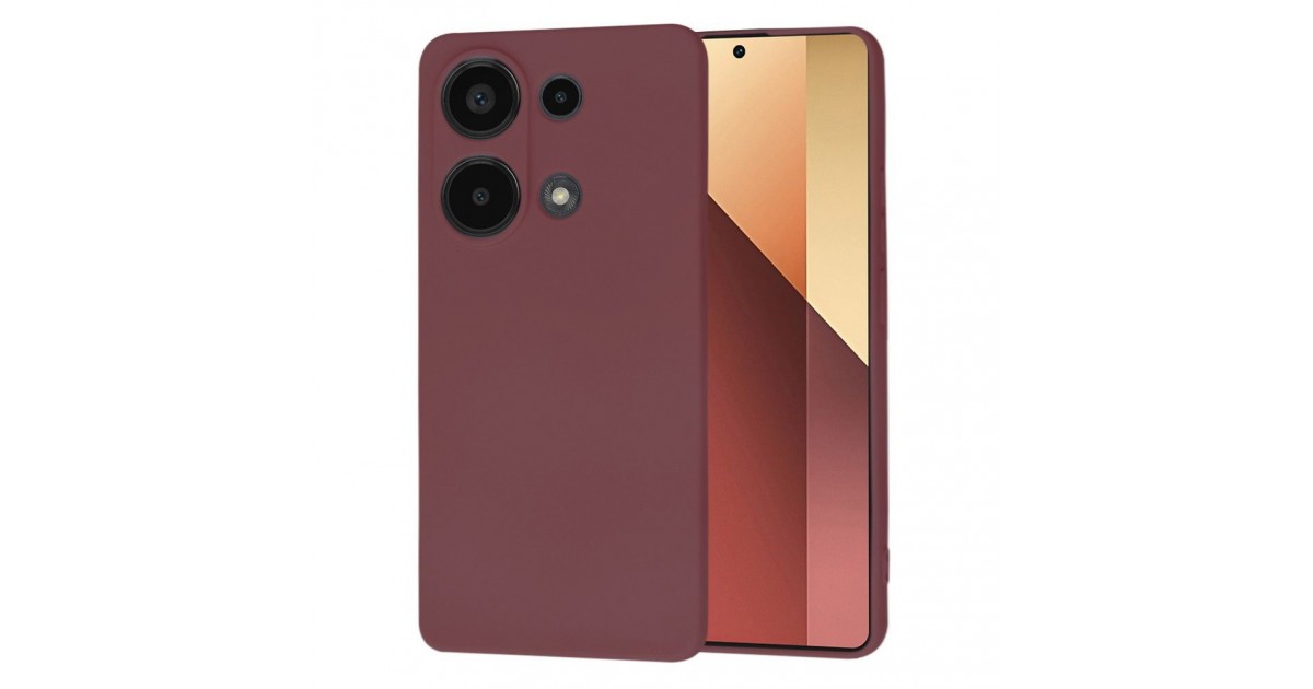 Husa pentru Xiaomi Redmi Note 13 Pro 4G / Poco M6 Pro 4G - Techsuit SoftFlex - Plum Rosie