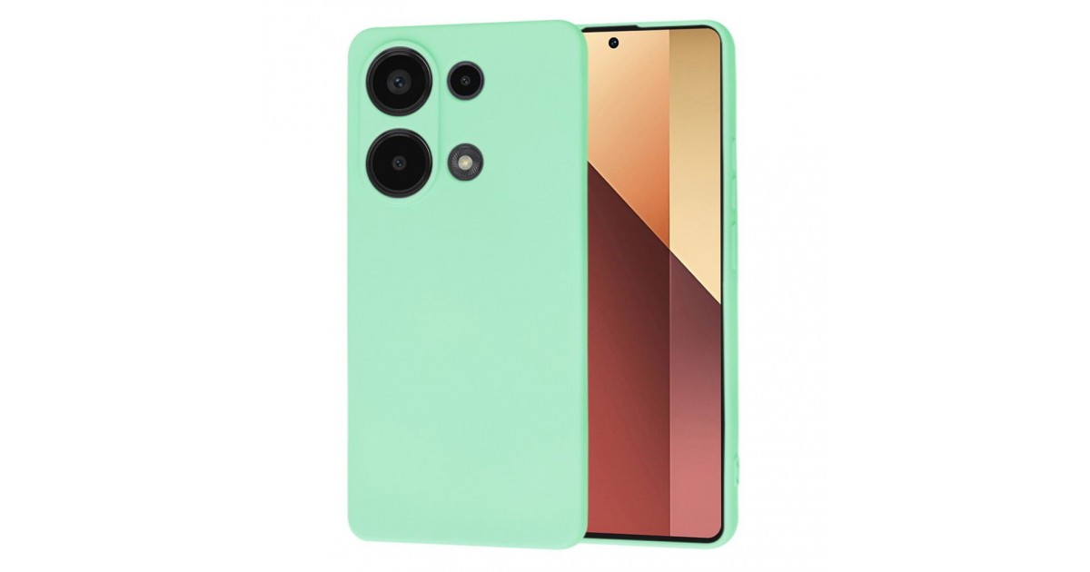 Husa pentru Xiaomi Redmi Note 13 Pro 4G / Poco M6 Pro 4G - Techsuit SoftFlex - Verde menta Verde