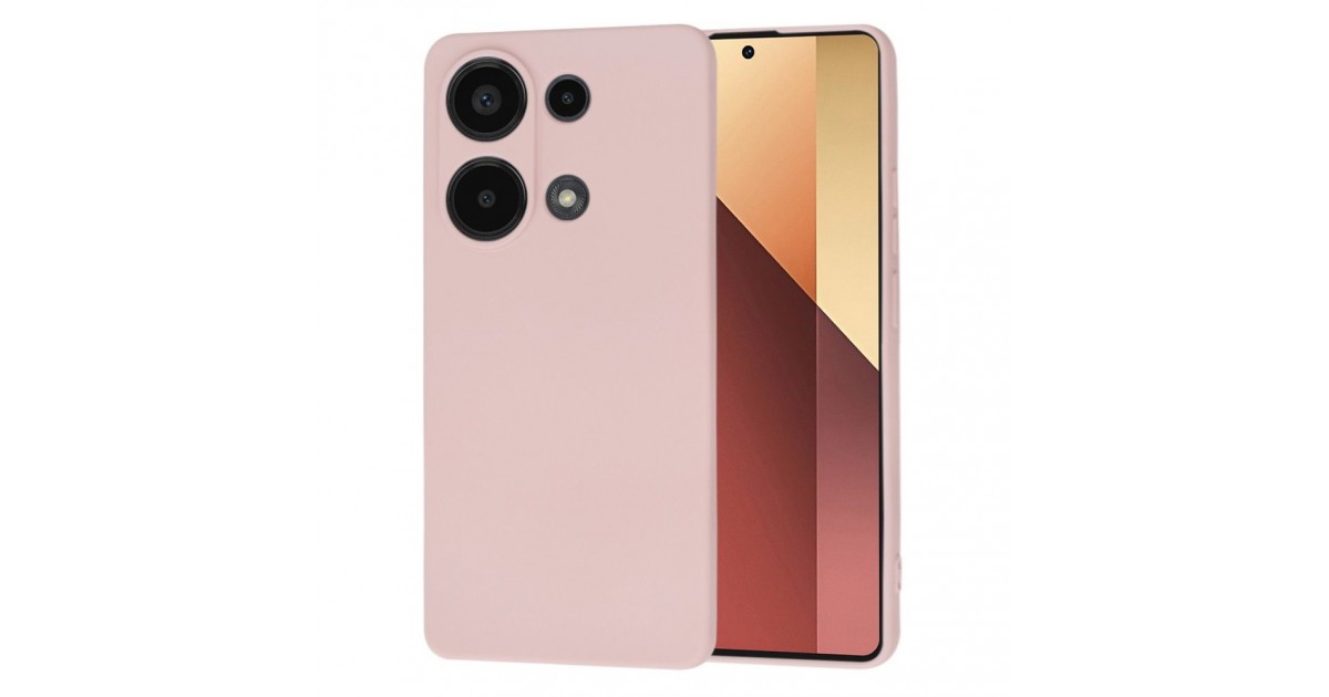 Husa pentru Xiaomi Redmi Note 13 Pro 4G / Poco M6 Pro 4G - Techsuit SoftFlex - Roz Sand