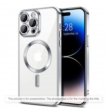 Husa pentru Samsung Galaxy A55 5G - Techsuit Luxury Crystal MagSafe - Argintie