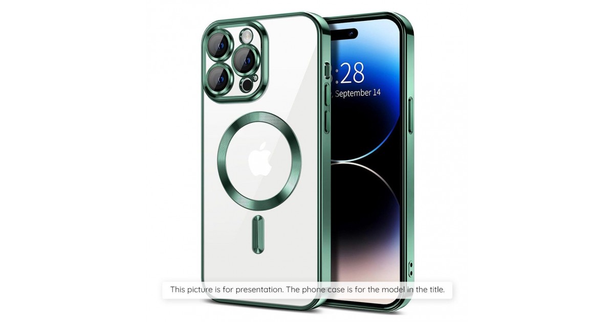 Husa pentru Samsung Galaxy A55 5G - Techsuit Luxury Crystal MagSafe - Deep Verde