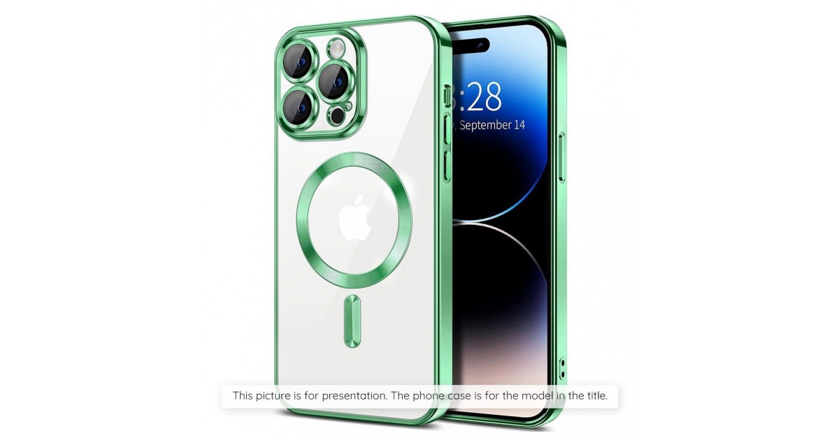 Husa pentru Samsung Galaxy A55 5G - Techsuit Luxury Crystal MagSafe - Light Verde