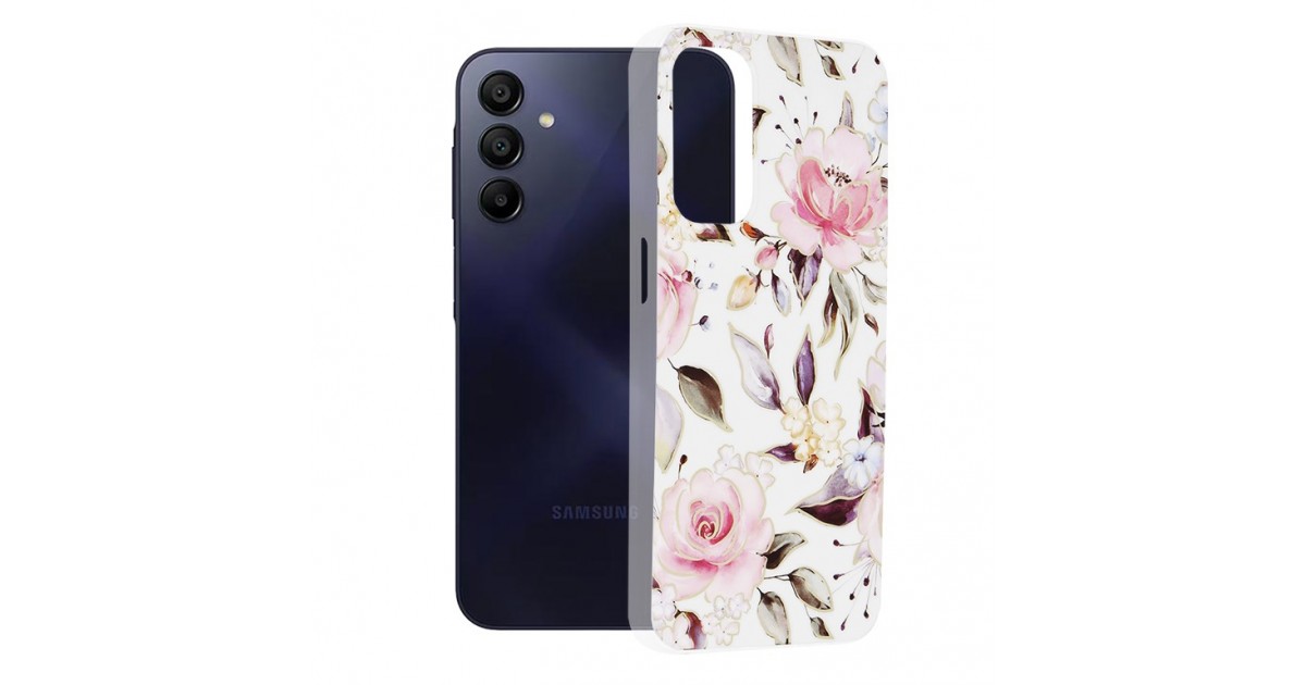 Husa pentru Samsung Galaxy A15 4G / A15 5G - Techsuit Marble Series - Chloe Alba