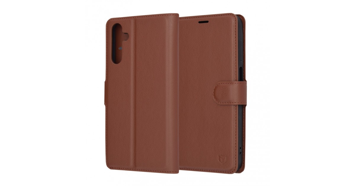 Husa pentru Samsung Galaxy A15 4G / A15 5G - Techsuit Leather Folio - Maro