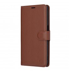 Husa pentru Samsung Galaxy A15 4G / A15 5G - Techsuit Leather Folio - Maro