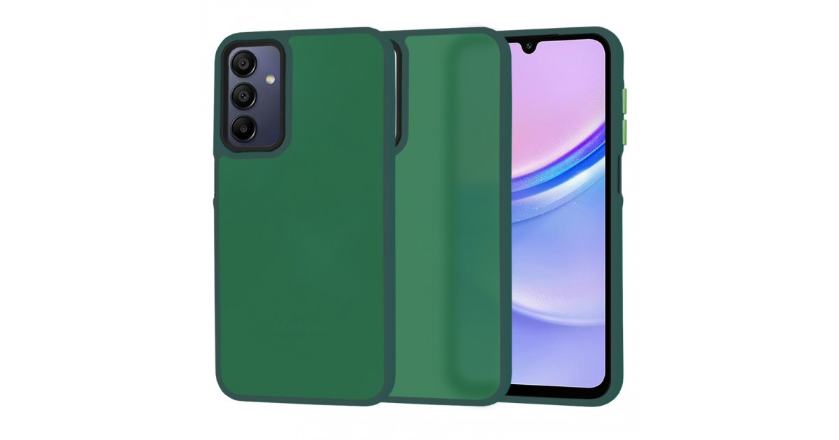 Husa pentru Samsung Galaxy A15 4G / A15 5G - Techsuit HaloFrost Series - Midnight Verde