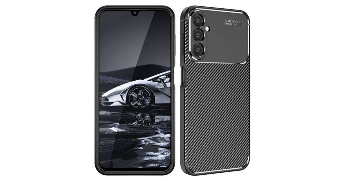 Husa pentru Samsung Galaxy A15 4G / A15 5G - Techsuit CarbonFiber - Neagra