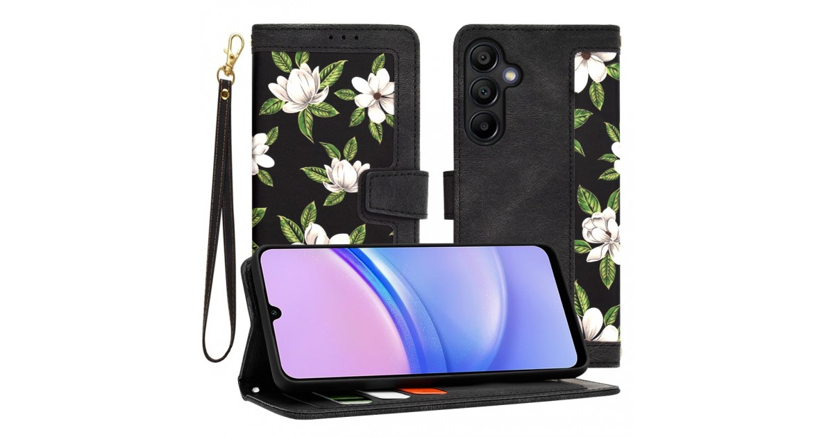 Husa pentru Samsung Galaxy A15 4G / A15 5G - Techsuit FlipCraft - Flowers of the Dawn