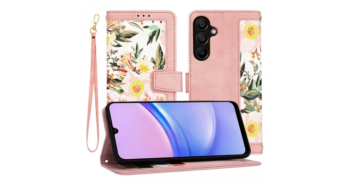 Husa pentru Samsung Galaxy A15 4G / A15 5G - Techsuit FlipCraft - Sweetheart Roz