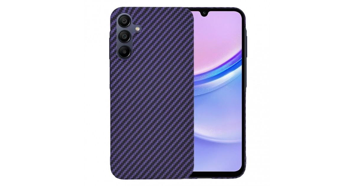 Husa pentru Samsung Galaxy A15 4G / A15 5G - Techsuit Carbonite FiberShell - Mov