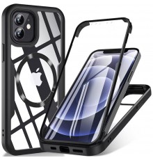 Husa pentru iPhone 11 - Techsuit Carbonite FiberShell - Neagra