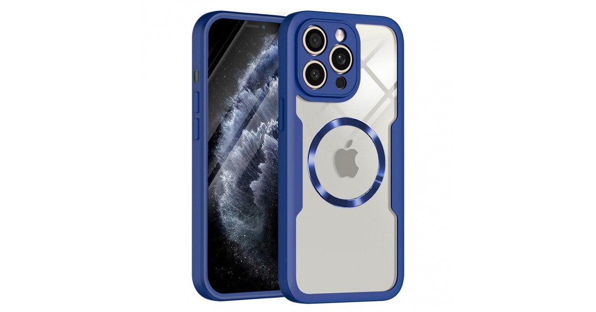 Husa pentru iPhone 11 Pro Max + Folie - Techsuit ColorVerse 360 MagSafe Series - Albastra