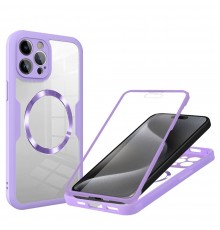 Husa pentru iPhone 15 Pro + Folie - ESR Armor Tough Kickstand HaloLock - Clear Neagra