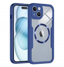 Husa pentru iPhone 15 Plus - Techsuit Carbonite FiberShell - Rosie Vortex