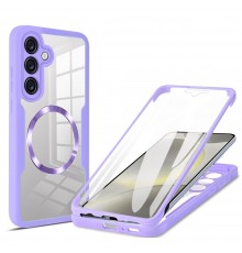 Husa pentru Samsung Galaxy S24 - Techsuit Marble Series - Mov Hex