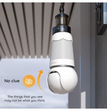 Camera de Supraveghere Wi-Fi, cu Detectare Rapida si Notificari - Imou Ranger Bulb Cam (IPC-S6DP-5M0WEB-E27) - Alb