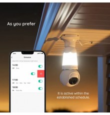 Camera de Supraveghere Wi-Fi, cu Detectare Rapida si Notificari - Imou Ranger Bulb Cam (IPC-S6DP-5M0WEB-E27) - Alb