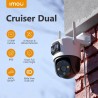 Camera de Supraveghere Wi-Fi, cu Detectare Rapida si Notificari, 10MP - Imou Outdoor Camera Cruiser Dual (IPC-S7XP-10M0WED-0360