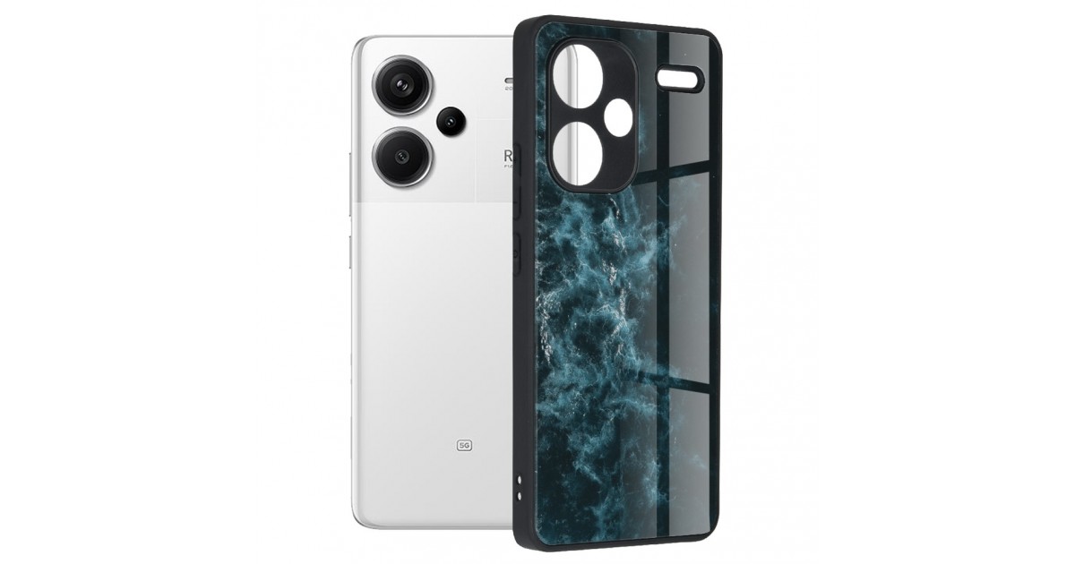 Husa pentru Xiaomi Redmi Note 13 Pro+ 5G - Techsuit Glaze Series - Albastra Nebula