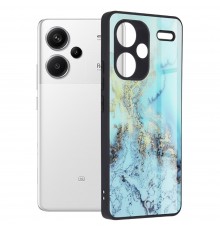 Husa pentru Xiaomi Redmi Note 13 Pro+ 5G - Techsuit Glaze Series - Albastra Ocean