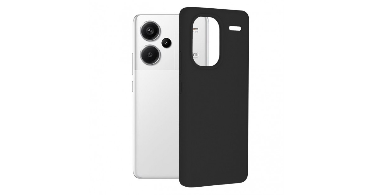 Husa pentru Xiaomi Redmi Note 13 Pro+ 5G - Techsuit Soft Edge Silicone - Neagra