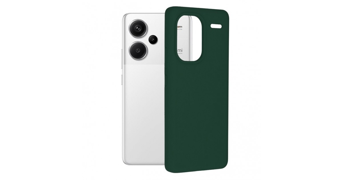 Husa pentru Xiaomi Redmi Note 13 Pro+ 5G - Techsuit Soft Edge Silicone - Verde inchisa