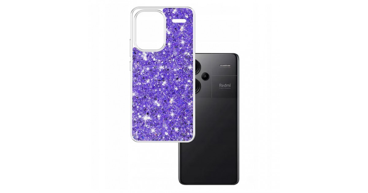 Husa pentru Xiaomi Redmi Note 13 Pro+ 5G - Techsuit Sparkly Glitter - Mov