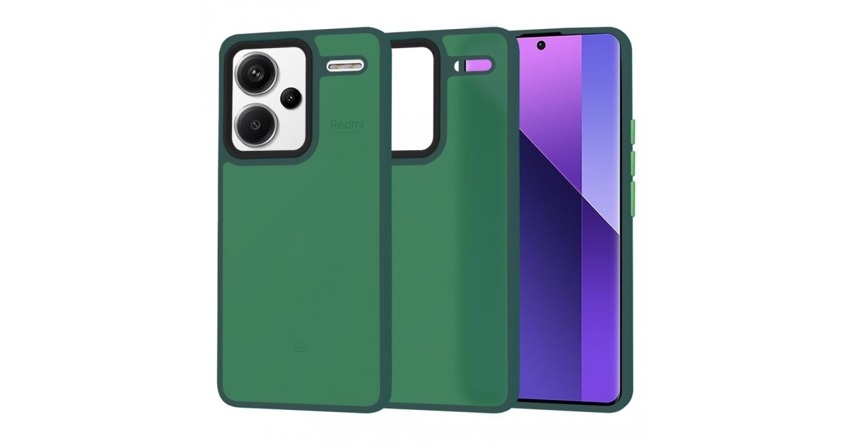 Husa pentru Xiaomi Redmi Note 13 Pro+ 5G - Techsuit HaloFrost Series - Midnight Verde