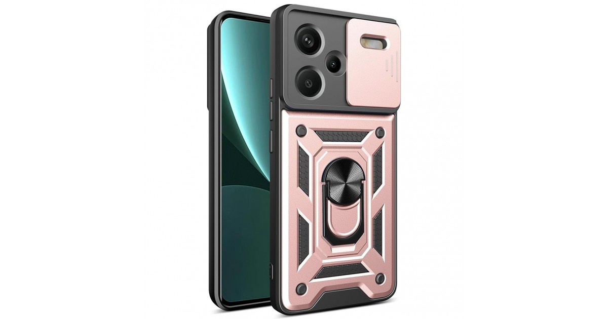 Husa pentru Xiaomi Redmi Note 13 Pro+ 5G - Techsuit CamShield Series - Rose Gold