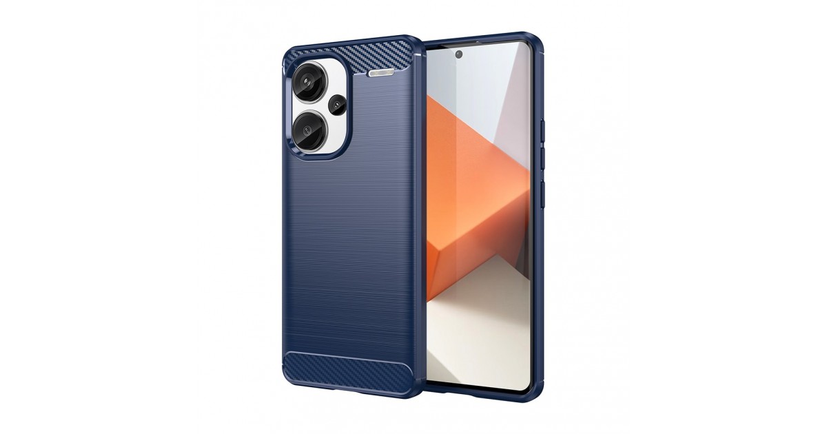 Husa pentru Xiaomi Redmi Note 13 Pro+ 5G - Techsuit Carbon Silicone - Albastra