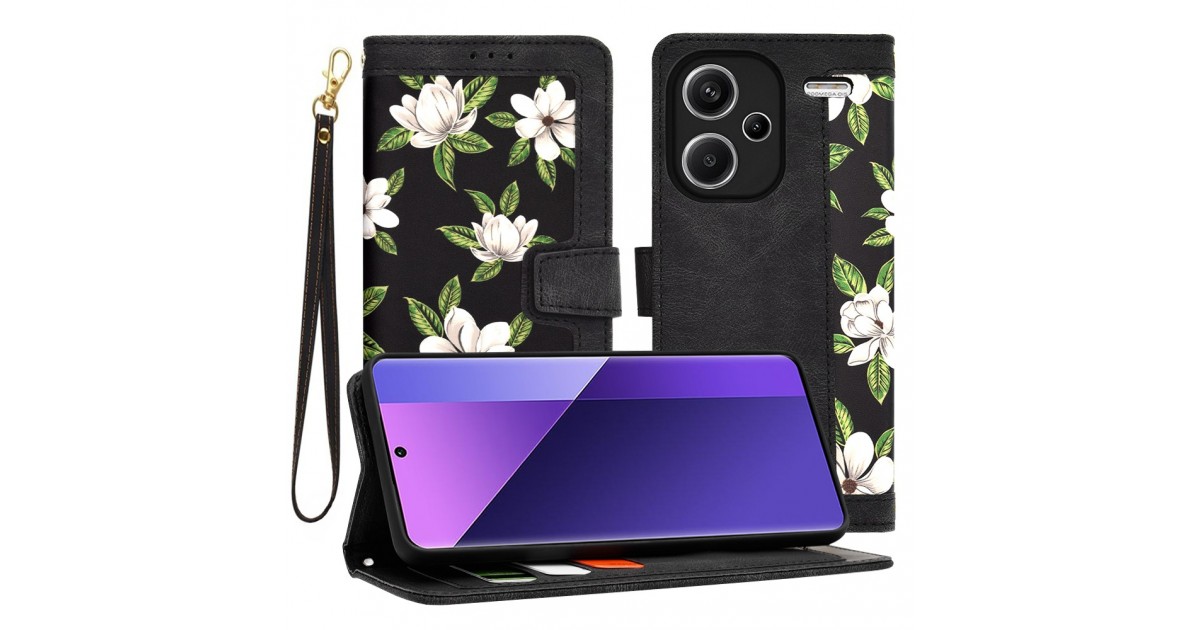 Husa pentru Xiaomi Redmi Note 13 Pro+ 5G - Techsuit FlipCraft - Flowers of the Dawn