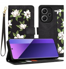 Husa pentru Xiaomi Redmi Note 13 Pro+ 5G - Techsuit FlipCraft - Flowers of the Dawn