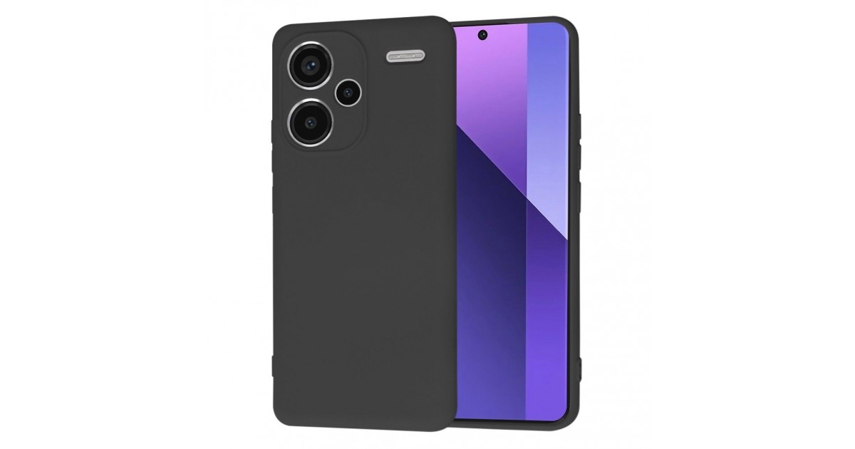 Husa pentru Xiaomi Redmi Note 13 Pro+ 5G - Techsuit SoftFlex - Neagra