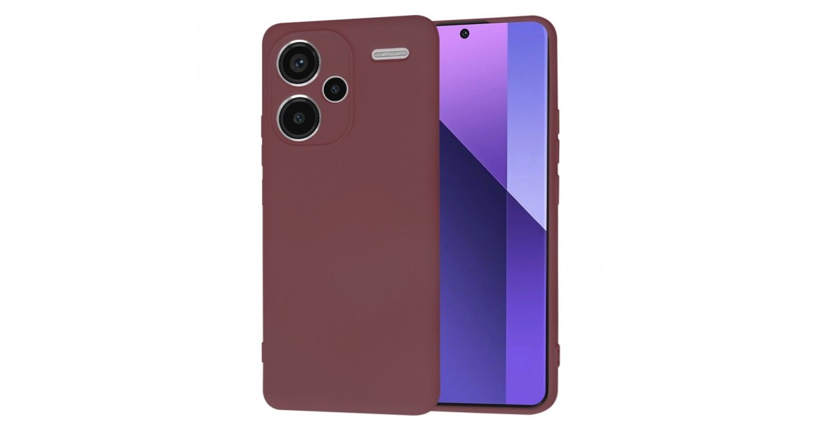 Husa pentru Xiaomi Redmi Note 13 Pro+ 5G - Techsuit SoftFlex - Plum Rosie