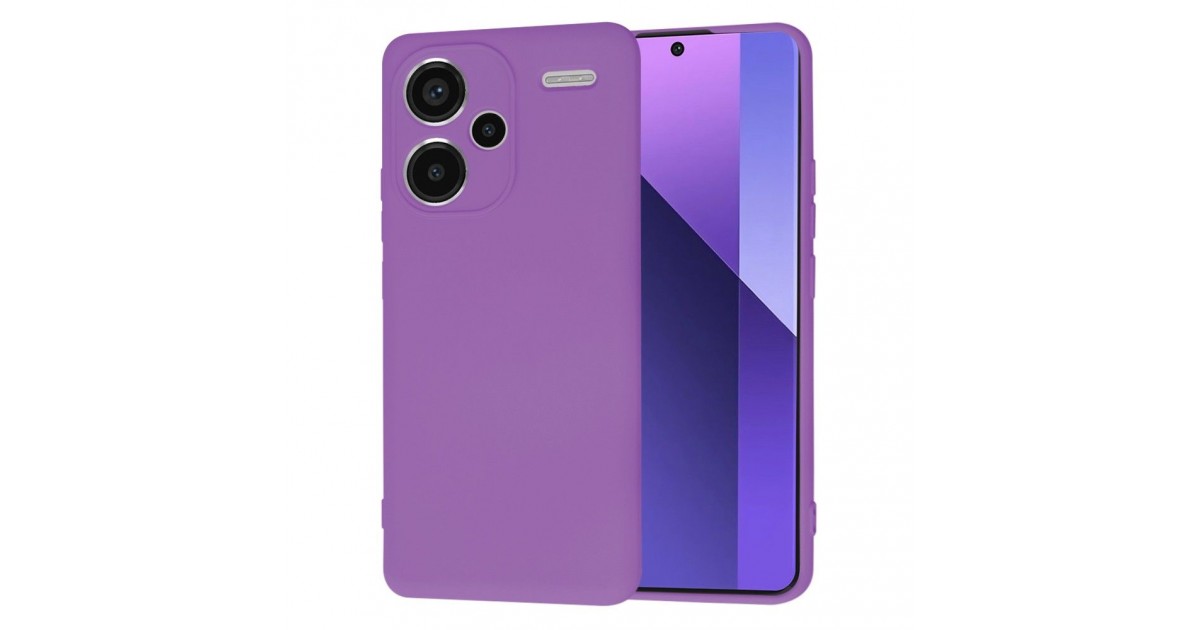 Husa pentru Xiaomi Redmi Note 13 Pro+ 5G - Techsuit SoftFlex - Mov