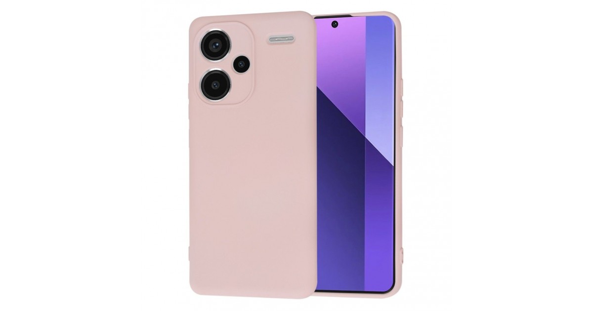 Husa pentru Xiaomi Redmi Note 13 Pro+ 5G - Techsuit SoftFlex - Roz Sand