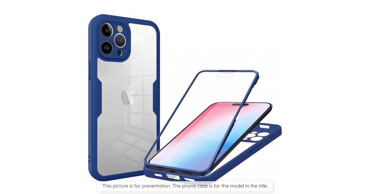 [PACHET 360] - Husa ColorVerse 360 + Folie de protectie -  Xiaomi Redmi Note 13 Pro+ 5G  - Albastru