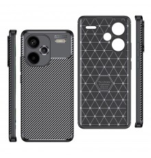 Husa pentru Xiaomi Redmi Note 13 Pro+ 5G - Techsuit CarbonFiber - Neagra