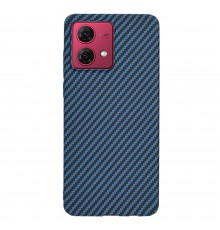 Husa pentru Motorola Moto G84 - Techsuit Carbonite FiberShell - Cyan