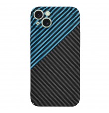 Husa pentru iPhone 15 Plus - Techsuit Carbonite FiberShell - Albastra Pulse