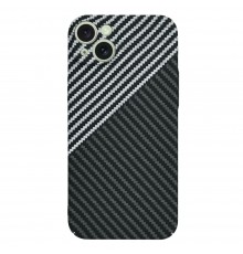 Husa pentru iPhone 15 Plus - Techsuit Carbonite FiberShell - Stealth Gray