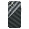 Husa pentru iPhone 15 Plus - Techsuit Carbonite FiberShell - Stealth Gray