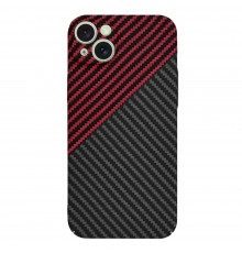 Husa pentru iPhone 15 Plus - Techsuit Carbonite FiberShell - Rosie Vortex