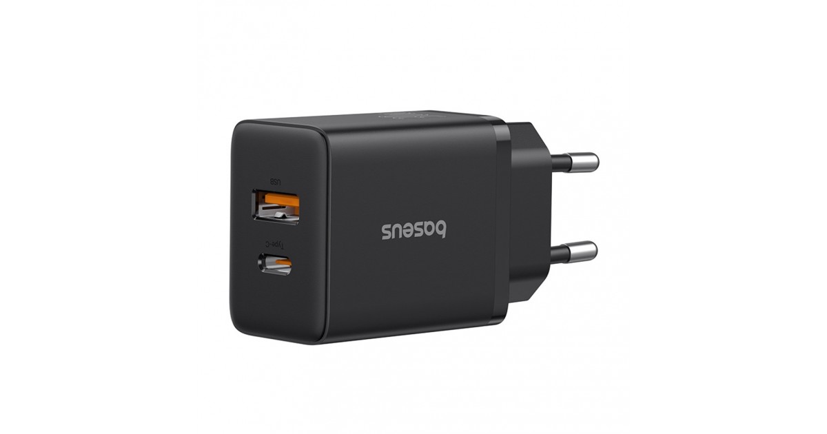 Incarcator USB, Type-C, Fast Charge 30W - Baseus (P10111404113-00) - Cluster Negru