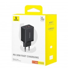 Incarcator USB, Type-C, Fast Charge 30W - Baseus (P10111404113-00) - Cluster Negru