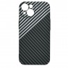 Husa pentru iPhone 15 - Techsuit Carbonite FiberShell - Stealth Gray