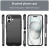 Husa pentru iPhone 16 - Techsuit Carbon Silicone - Neagra