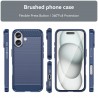 Husa pentru iPhone 16 - Techsuit Carbon Silicone - Albastra